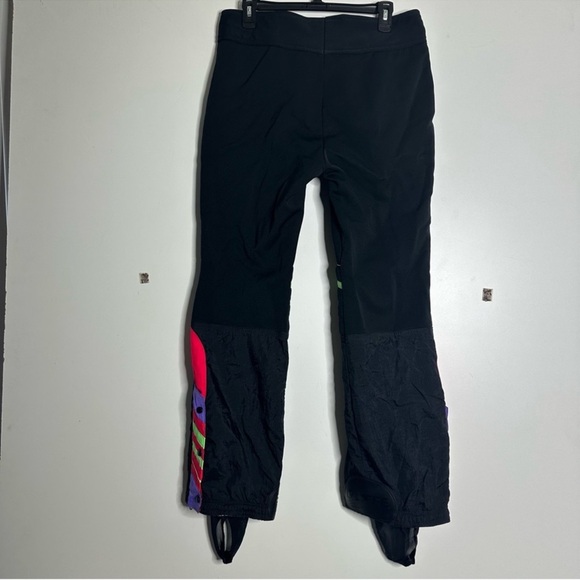 Roffe vintage 1900’s men’s black multicolored ski pants retro size 34 - Picture 2 of 5